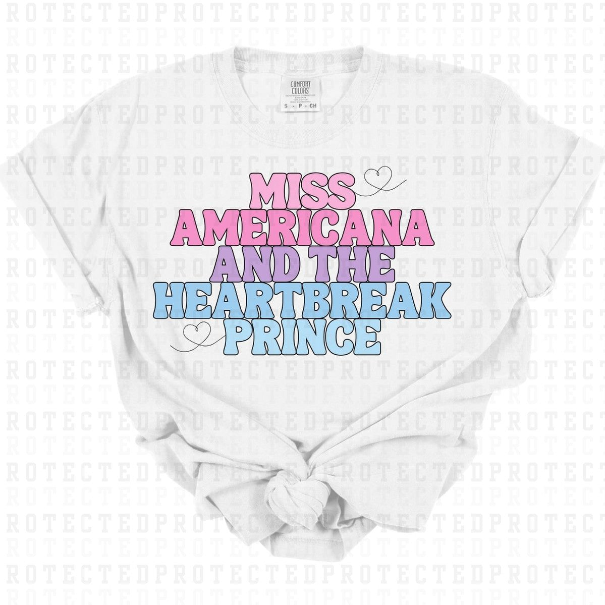 MISS AMERICA & THE HEARTBREAK PRINCE *TSWIFT* - DTF TRANSFER