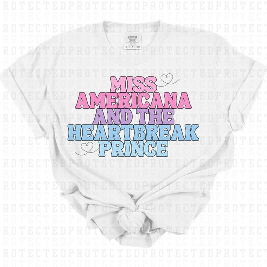 MISS AMERICA & THE HEARTBREAK PRINCE *TSWIFT* - DTF TRANSFER