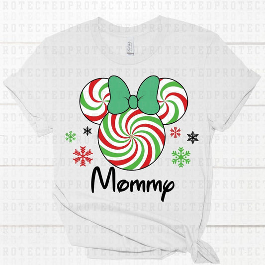 MOMMY *RED AND GREEN SWIRL* - DTF TRANSFER