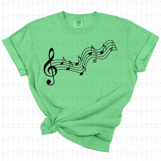 MUSIC NOTES *SINGLE COLOR* - DTF TRANSFER