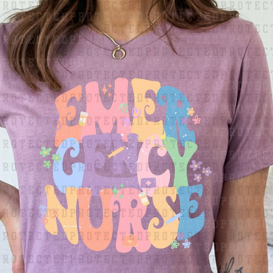 EMERGENCY NURSE *W/GRUNGE* - DTF TRANSFER