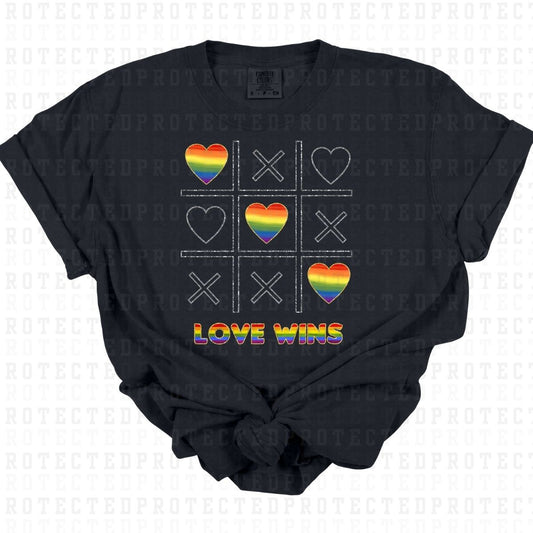 LOVE WINS *FAUX SEQUIN* - DTF TRANSFER