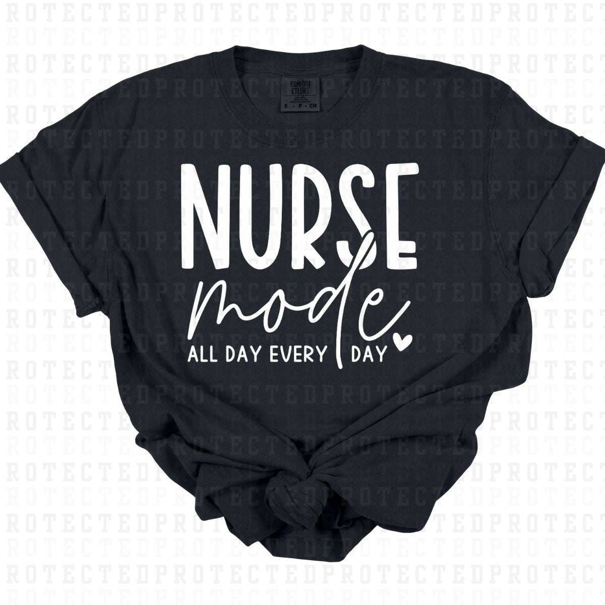 NURSE MODE *WHITE - SINGLE COLOR* - DTF TRANSFER