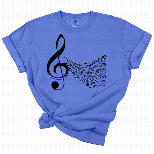 MUSIC NOTES *SINGLE COLOR* - DTF TRANSFER