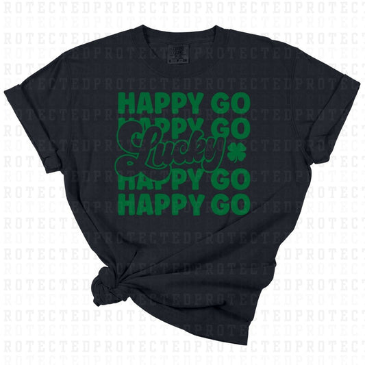 HAPPY GO LUCKY *SINGLE COLOR* - DTF TRANSFER