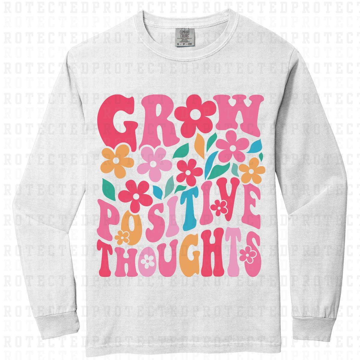 GROW POSITIVE THOUGHTS - DTF TRANSFER