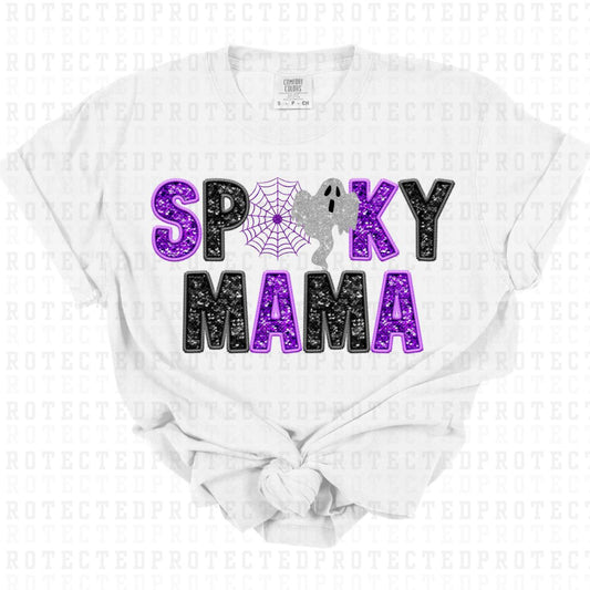 SPOOKY MAMA *FAUX SEQUIN* - DTF TRANSFER