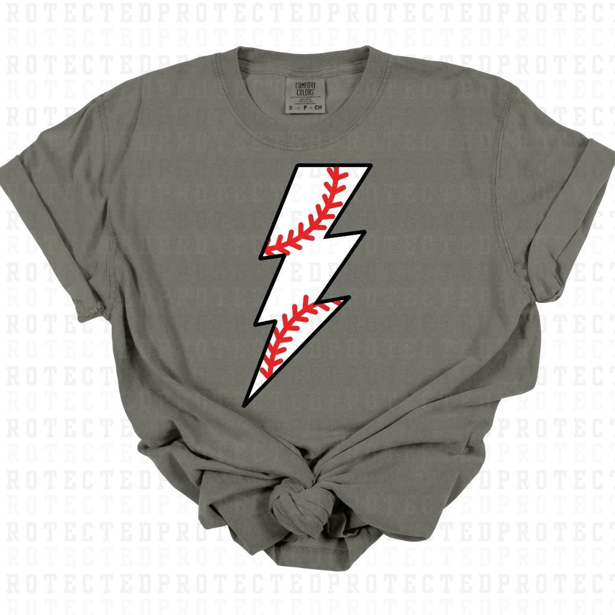 BASEBALL LIGHTNING BOLT - DTF TRANSFER