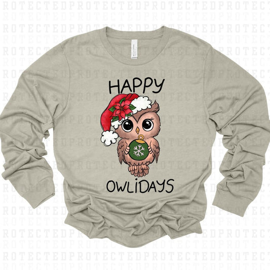 HAPPY OWLIDAYS - DTF TRANSFER