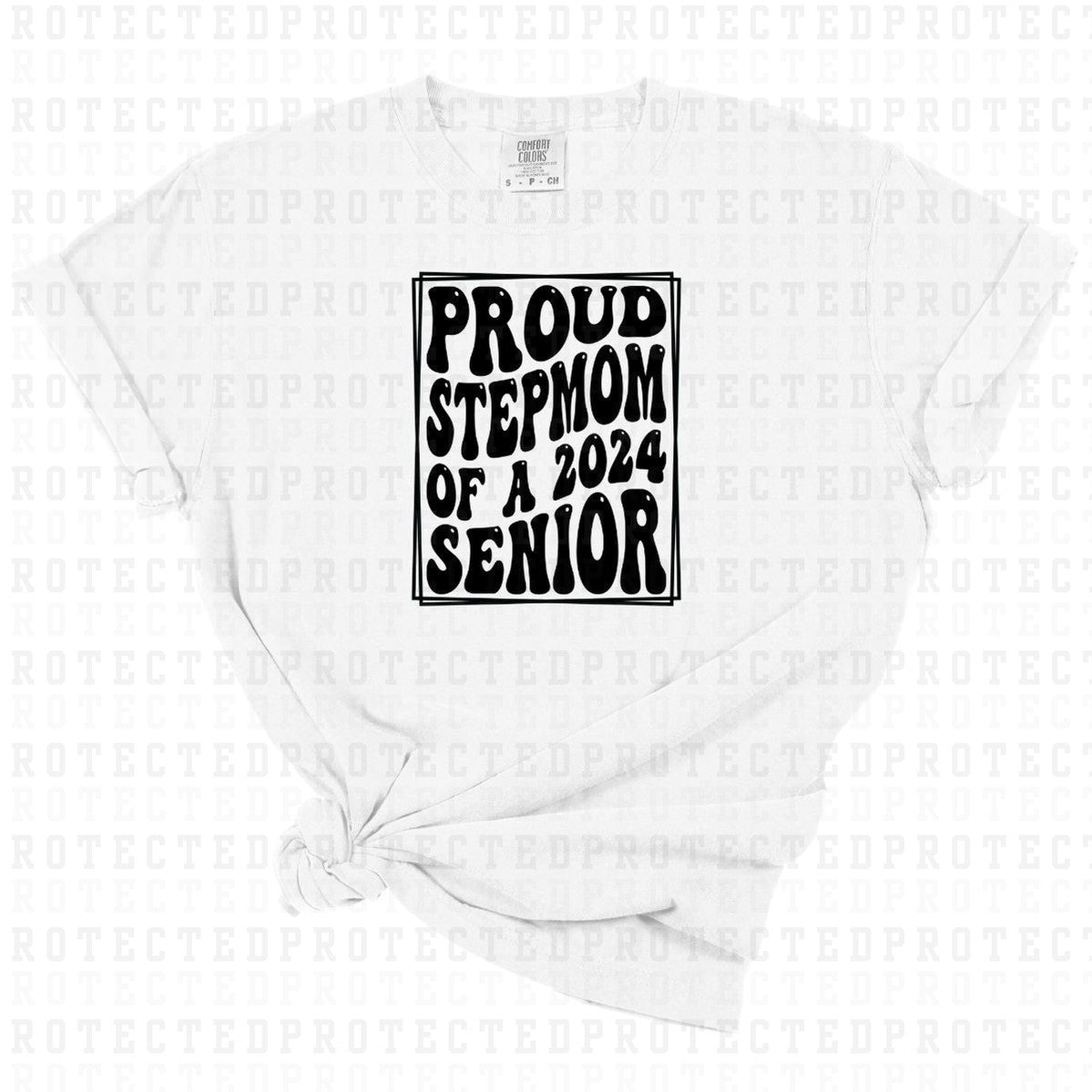 PROUD STEPMOM OF A 2024 SENIOR *SINGLE COLOR* - DTF TRANSFER