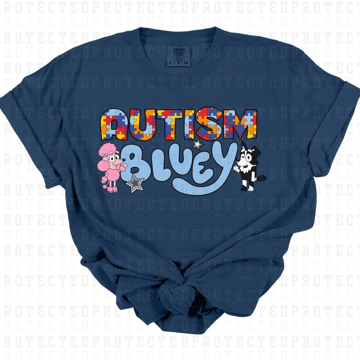 AUTISM *BLUE DOG* - DTF TRANSFER