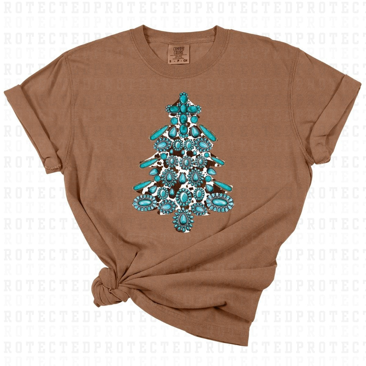 BELT BUCKLE CHRISTMAS TREE - DTF TRANSFER