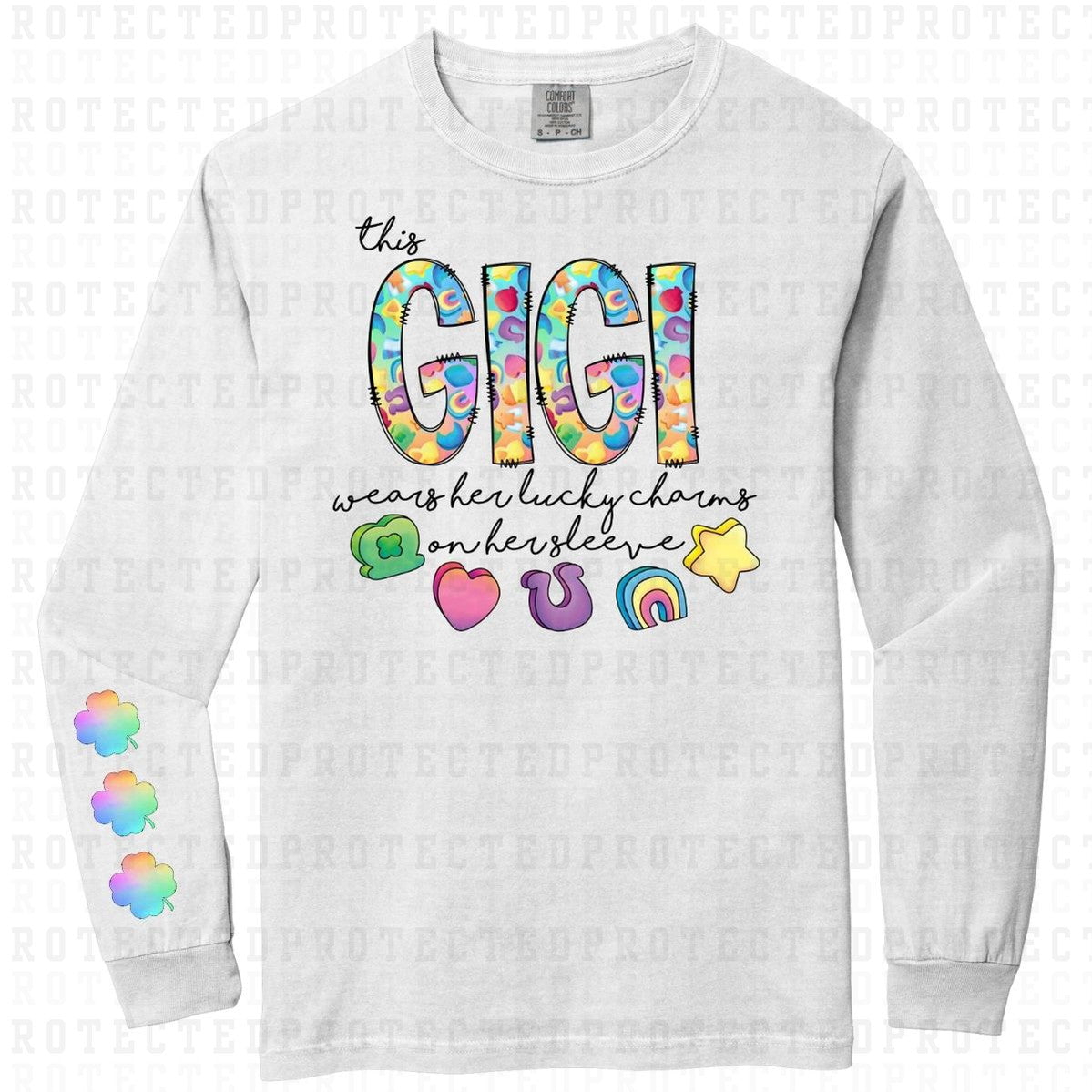 THIS GIGI *SLEEVE DESIGN COMES IN 6"* (FULL FRONT/1 SLEEVE) - DTF TRANSFER