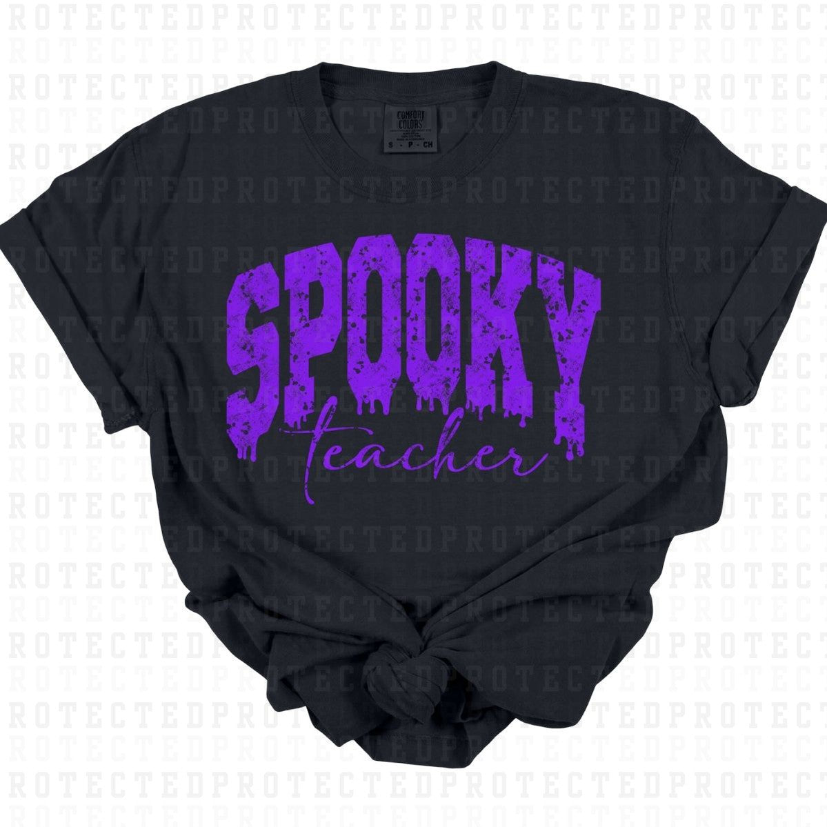 SPOOKY TEACHER *SINGLE COLOR* - DTF TRANSFER