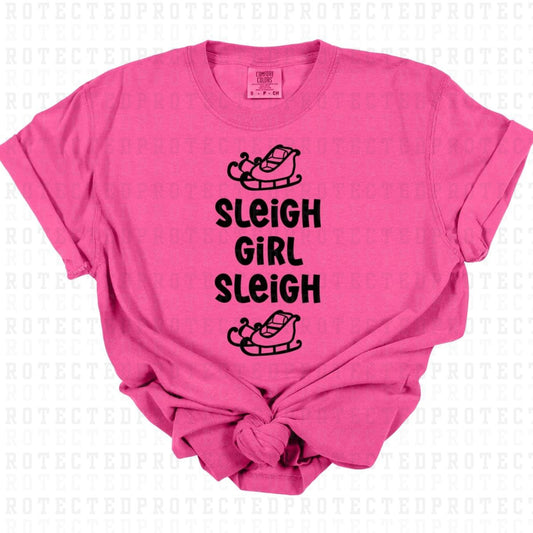 SLEIGH GIRL SLEIGH *SINGLE COLOR* - DTF TRANSFER