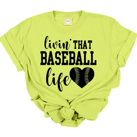 BASEBALL LIFE *SINGLE COLOR* - DTF TRANSFER