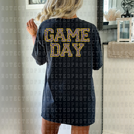 GAME DAY *BLUE&YELLOW* - DTF TRANSFER