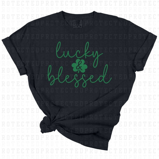 LUCKY & BLESSED *SINGLE COLOR* - DTF TRANSFER