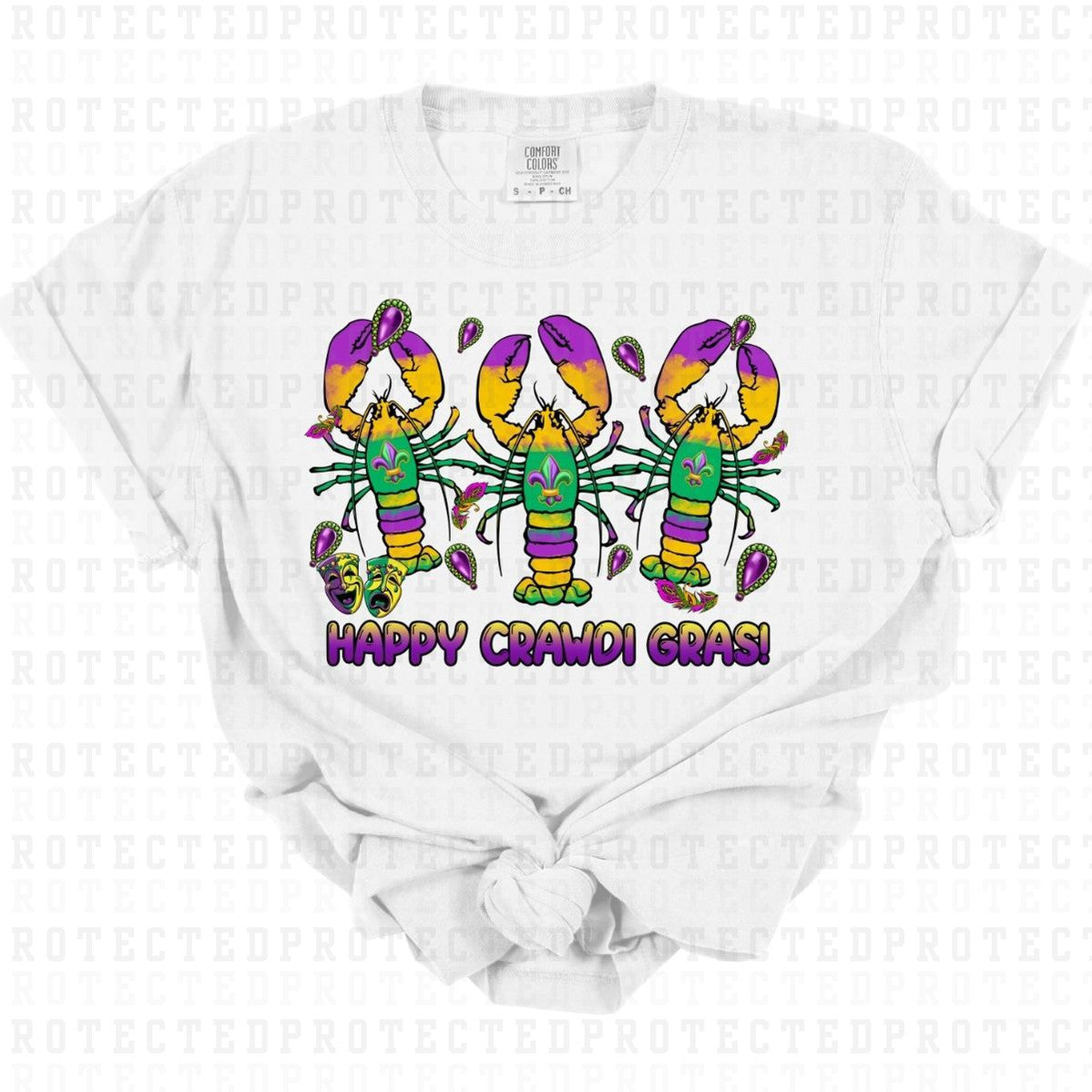 HAPPY CRAWDI GRAS - DTF TRANSFER