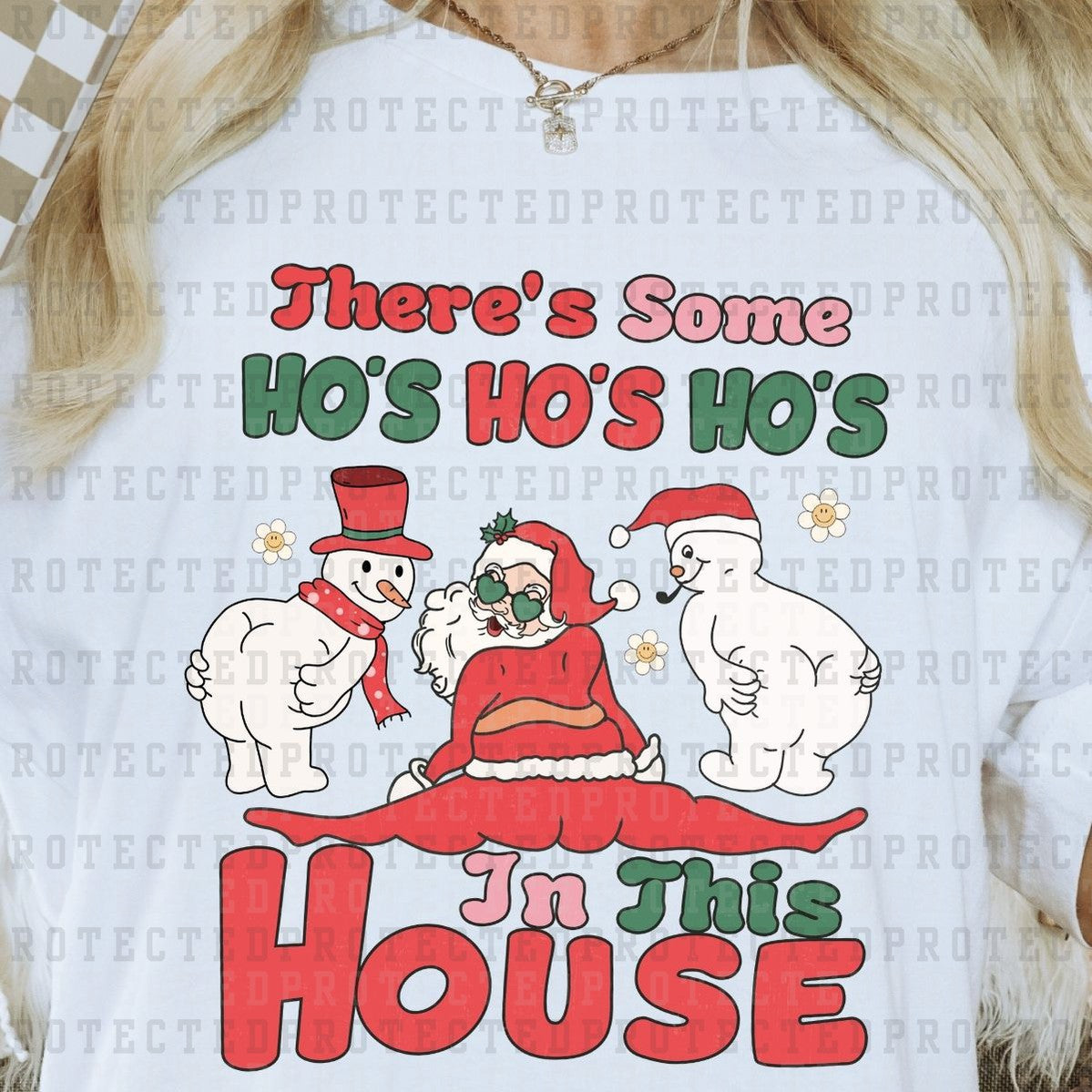 THERE'S SOME HO'S HO'S HO'S IN THIS HOUSE - DTF TRANSFER