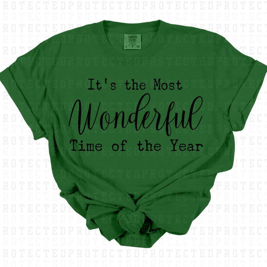 MOST WONDERFUL TIME OF THE YEAR *SINGLE COLOR* - DTF TRANSFER