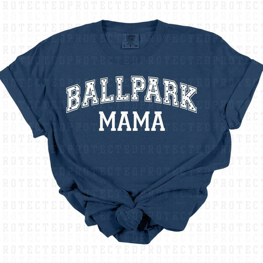 BALL PARK MAMA *WHITE - SINGLE COLOR* - DTF TRANSFER