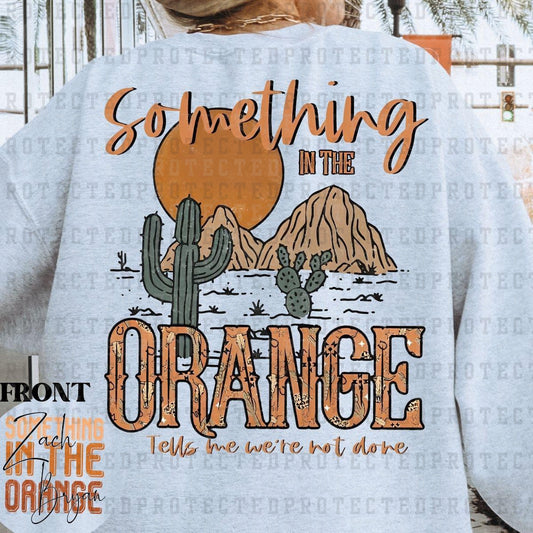 SOMETHING IN THE ORANGE *ZACH BRYAN* (POCKET/BACK) - DTF TRANSFER