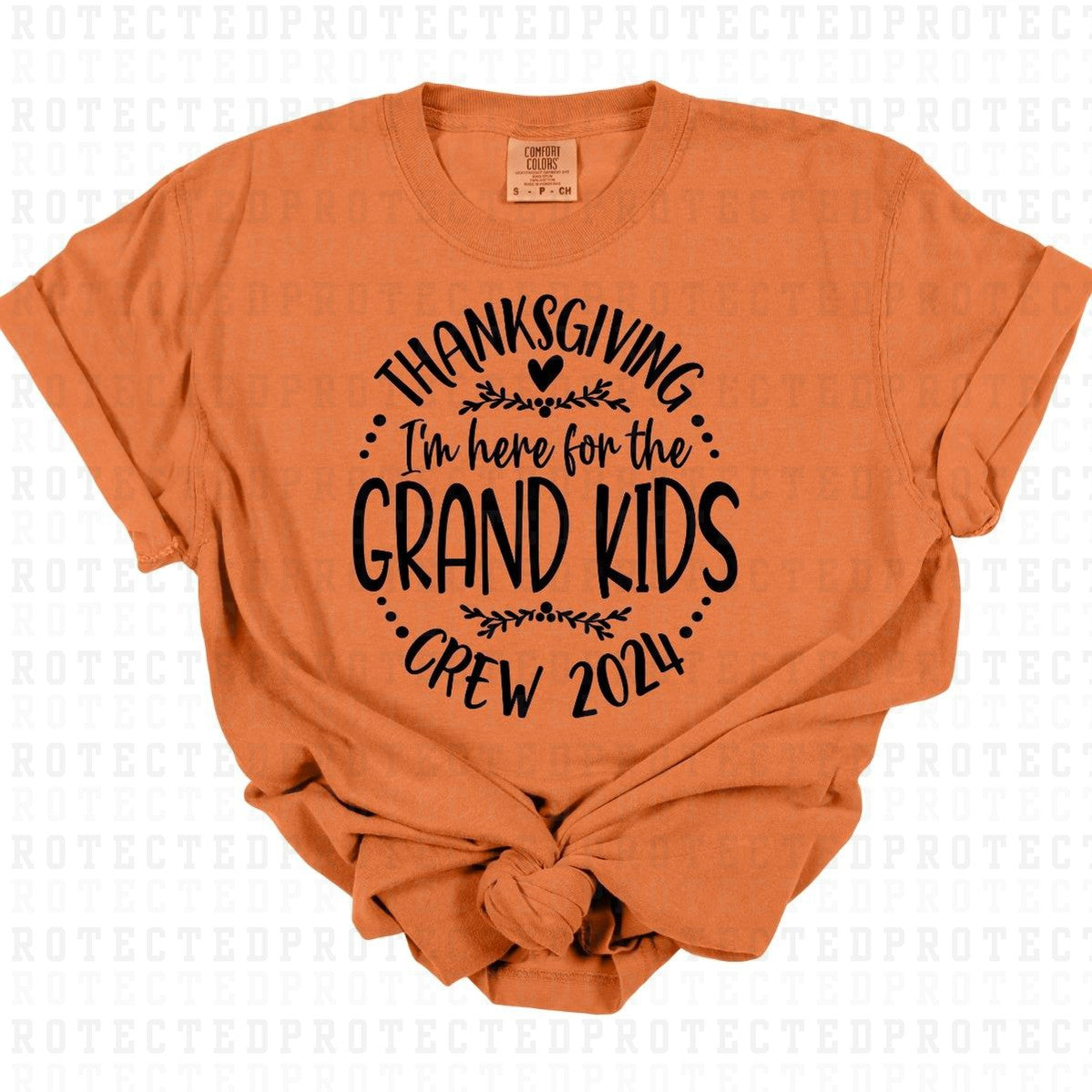 HERE FOR THE GRANDKIDS *SINGLE COLOR* - DTF TRANSFER