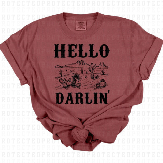 HELLO DARLIN' *SINGLE COLOR* - DTF TRANSFER