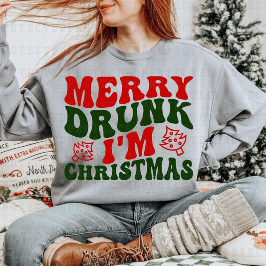 MERRY DRUNK IM CHRISTMAS - DTF TRANSFER