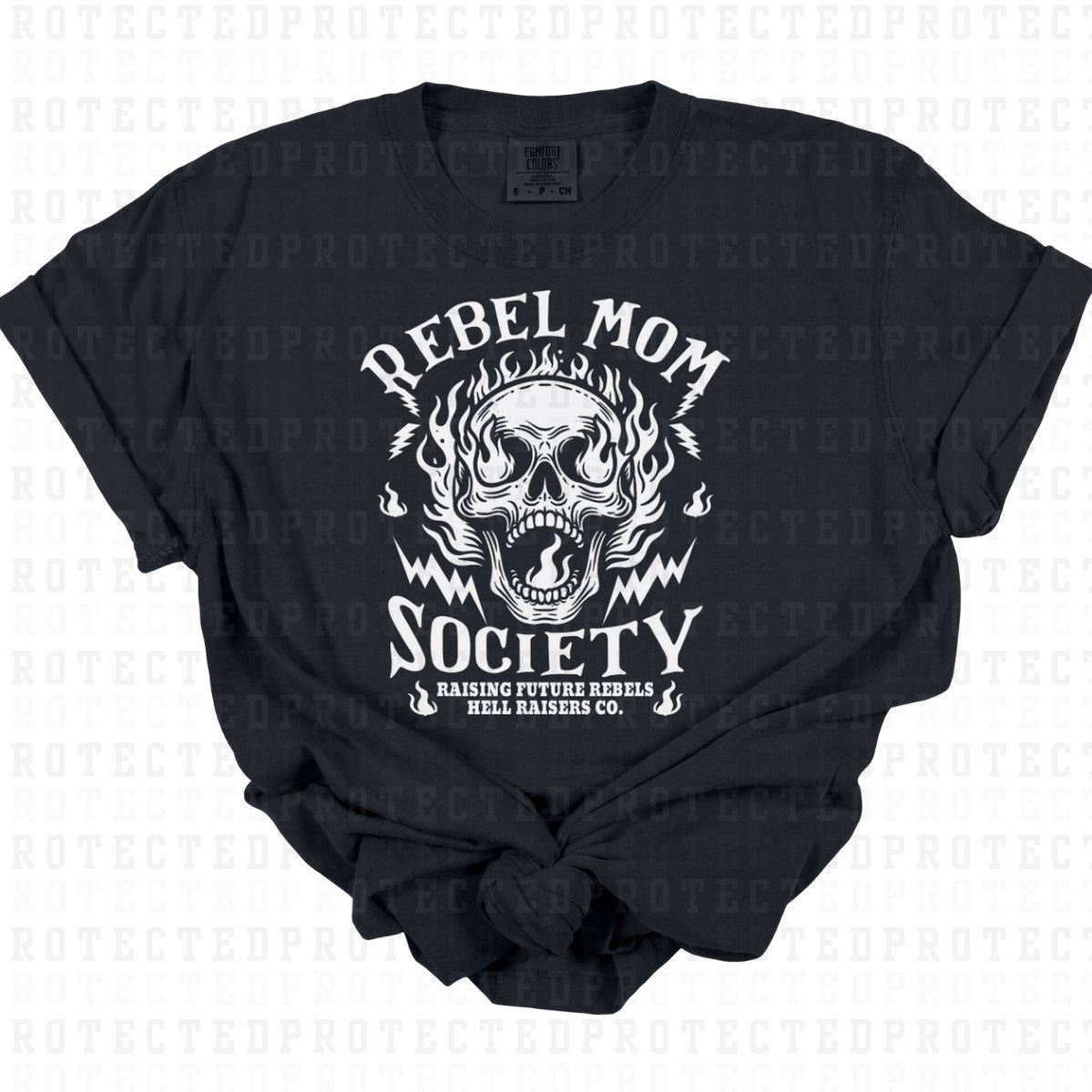 REBEL MOM SOCIETY *SINGLE COLOR* - DTF TRANSFER