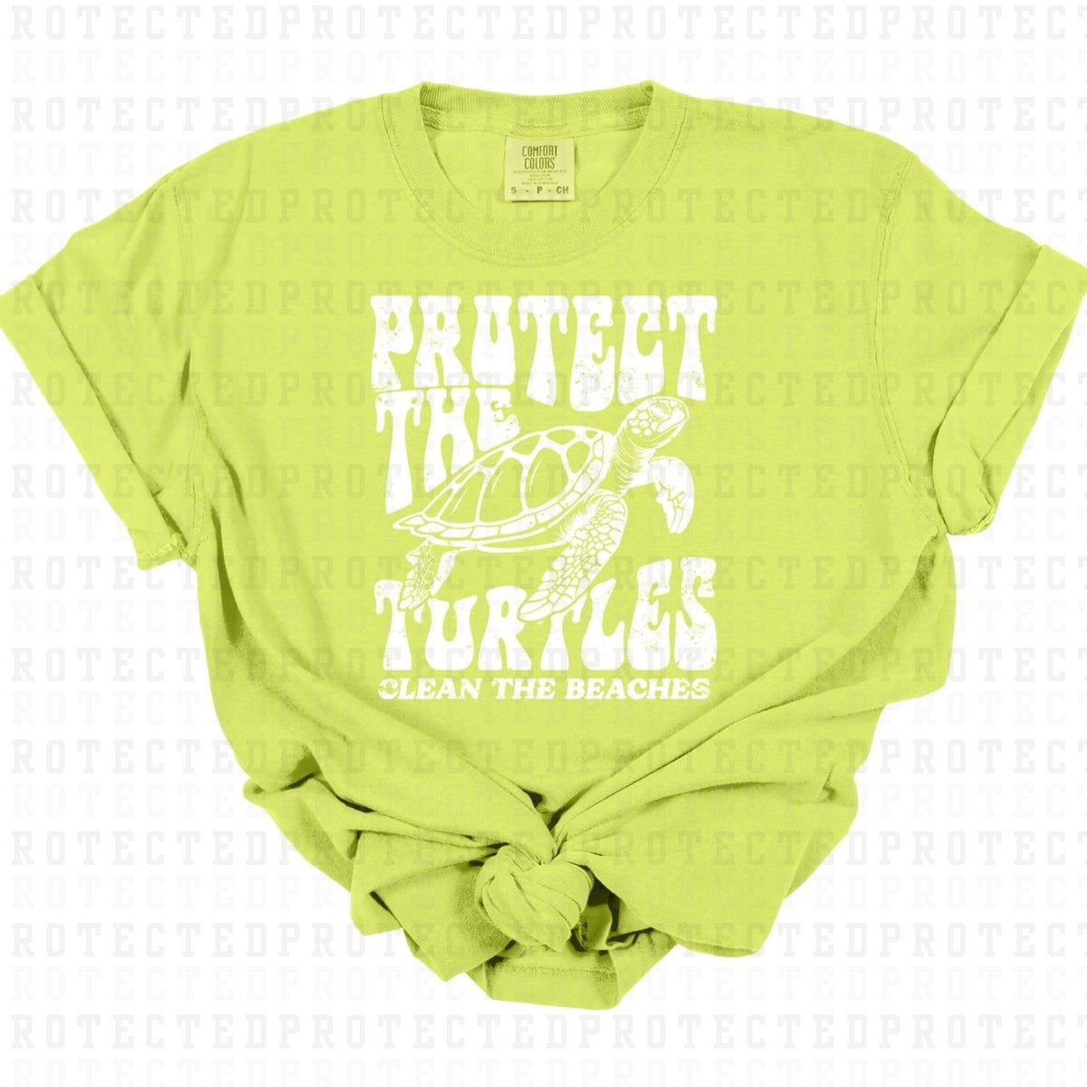 PROTECT THE TURTLES *SINGLE COLOR* - DTF TRANSFER