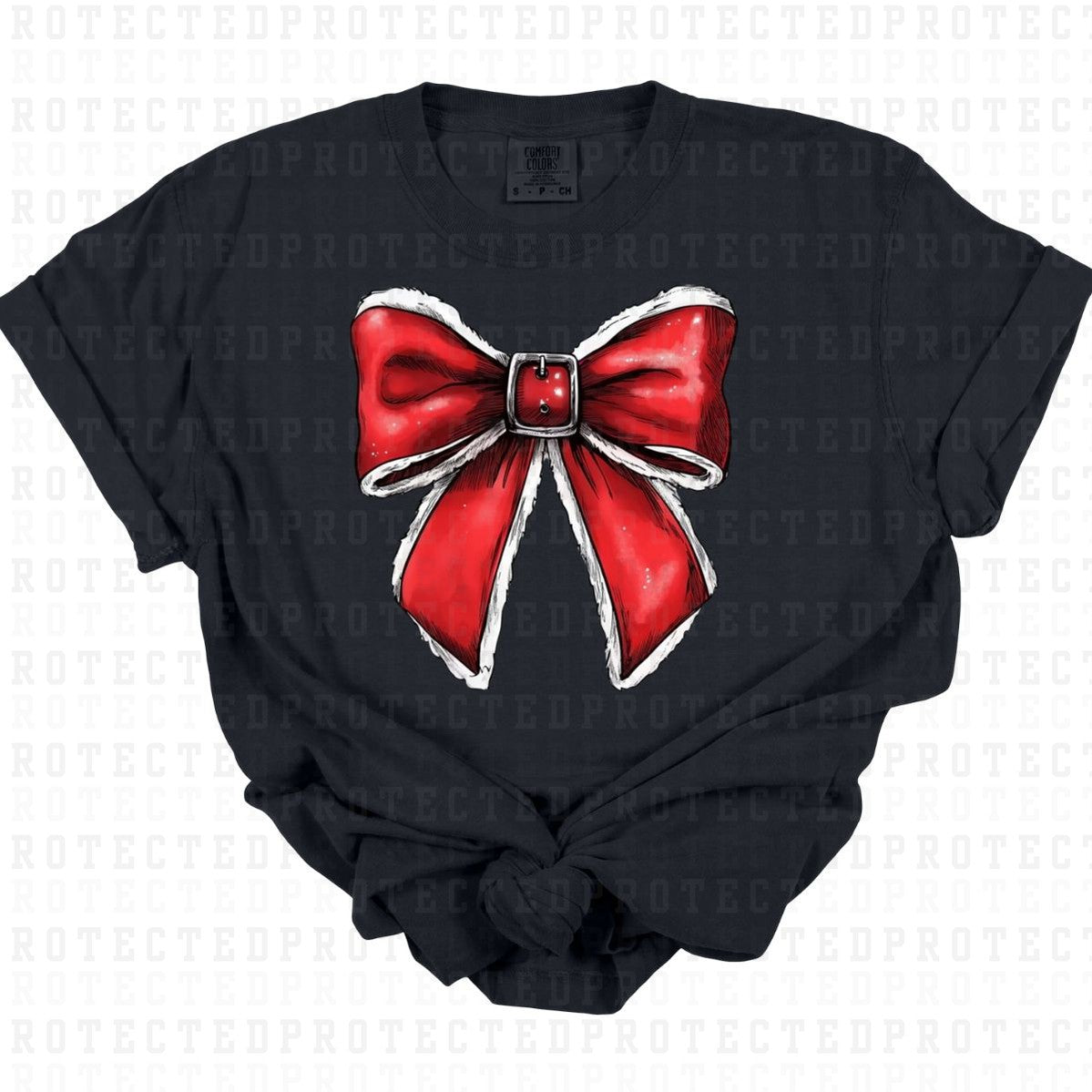 COQUETTE CHRISTMAS BOW - DTF TRANSFER