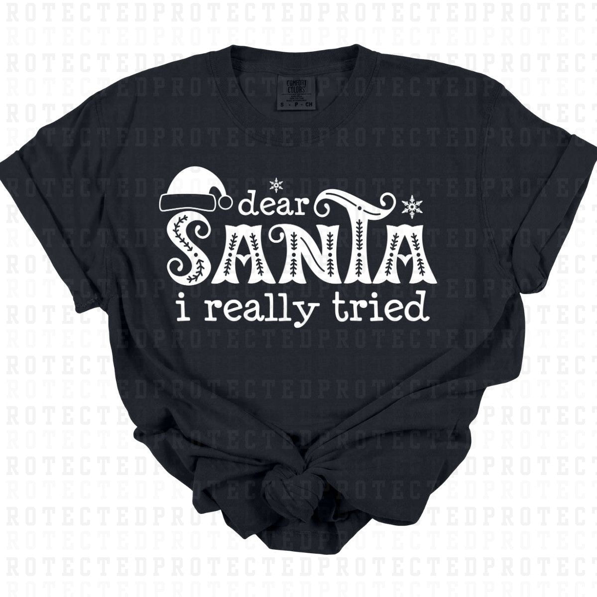 DEAR SANTA *SINGLE COLOR* - DTF TRANSFER