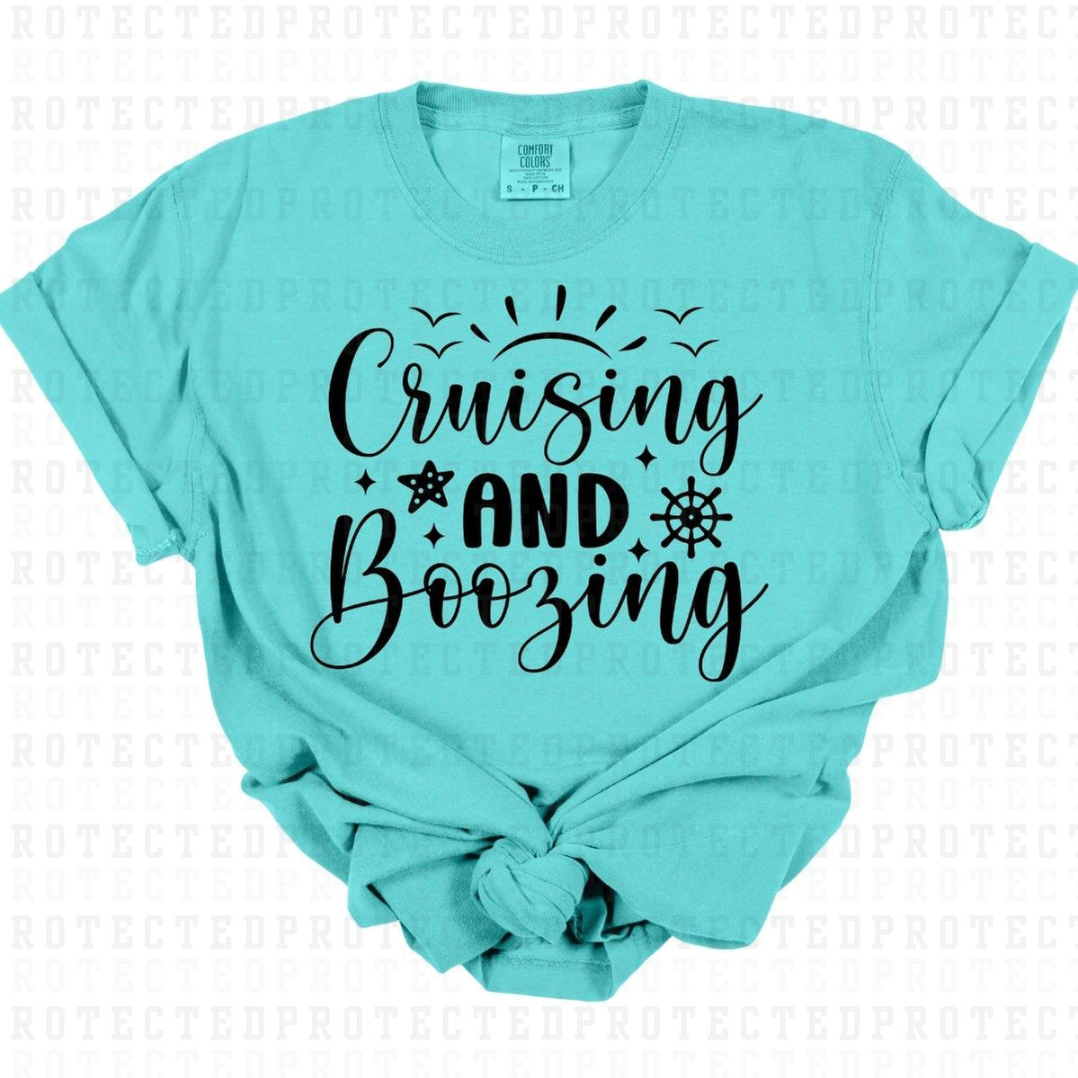 CRUISING AND BOOZING *SINGLE COLOR* - DTF TRANSFER