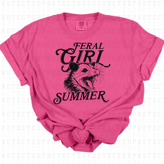 FERAL GIRL SUMMER *SINGLE COLOR* - DTF TRANSFER