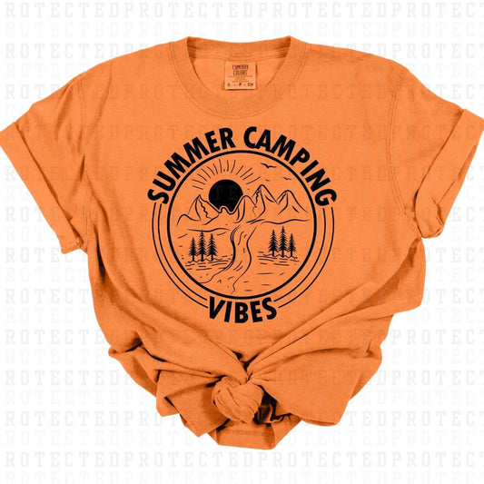 SUMMER CAMPING VIBES *SINGLE COLOR* - DTF TRANSFER