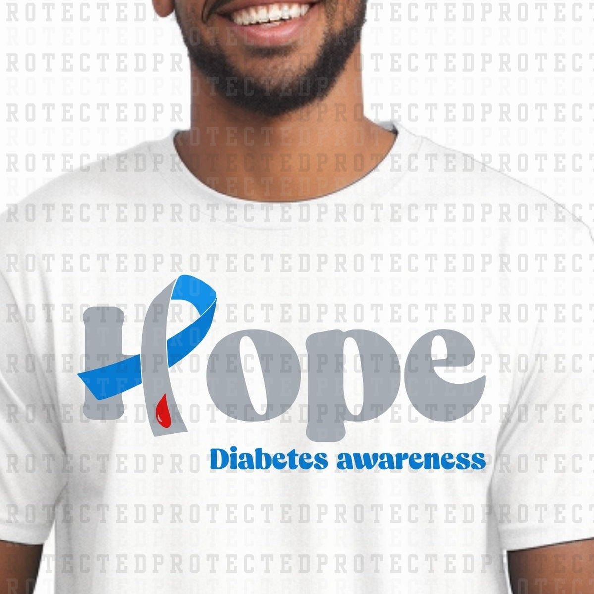 HOPE DIABETES AWARENESS - DTF TRANSFER