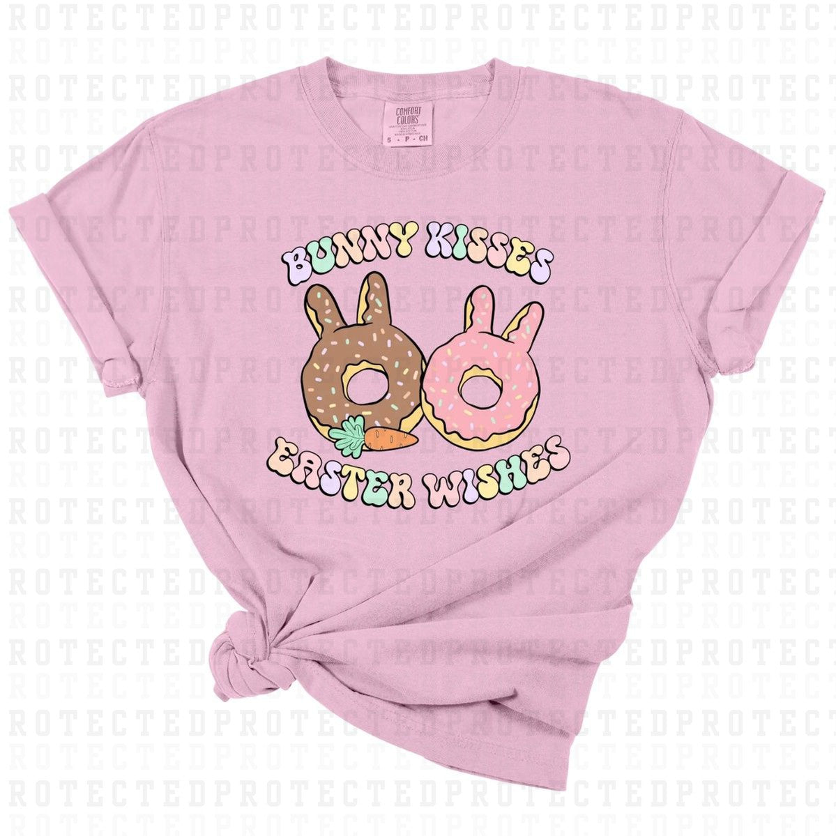 BUNNY KISSES EASTER WISHES *DONUTS* - DTF TRANSFER