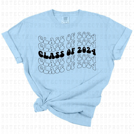 CLASS OF 2024 5X *SINGLE COLOR* - DTF TRANSFER