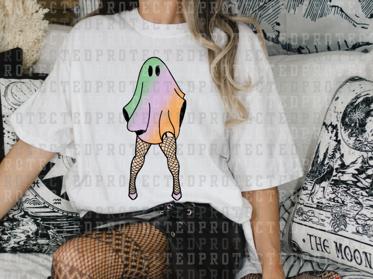 GREEN/PURPLE/ORANGE GHOST W/ FISHNETS - DTF TRANSFERS