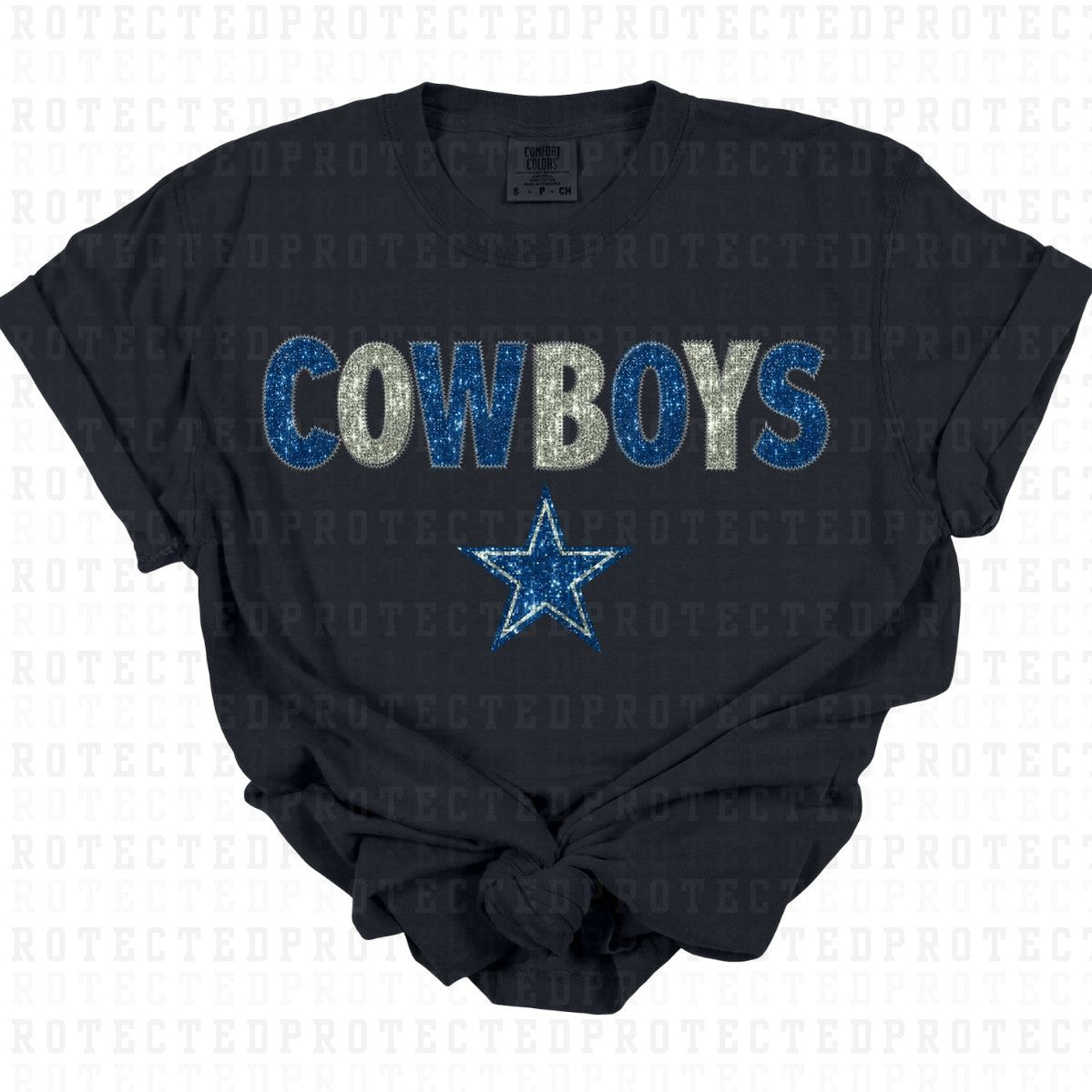 COWBOYS *FAUX SEQUIN* - DTF TRANSFER