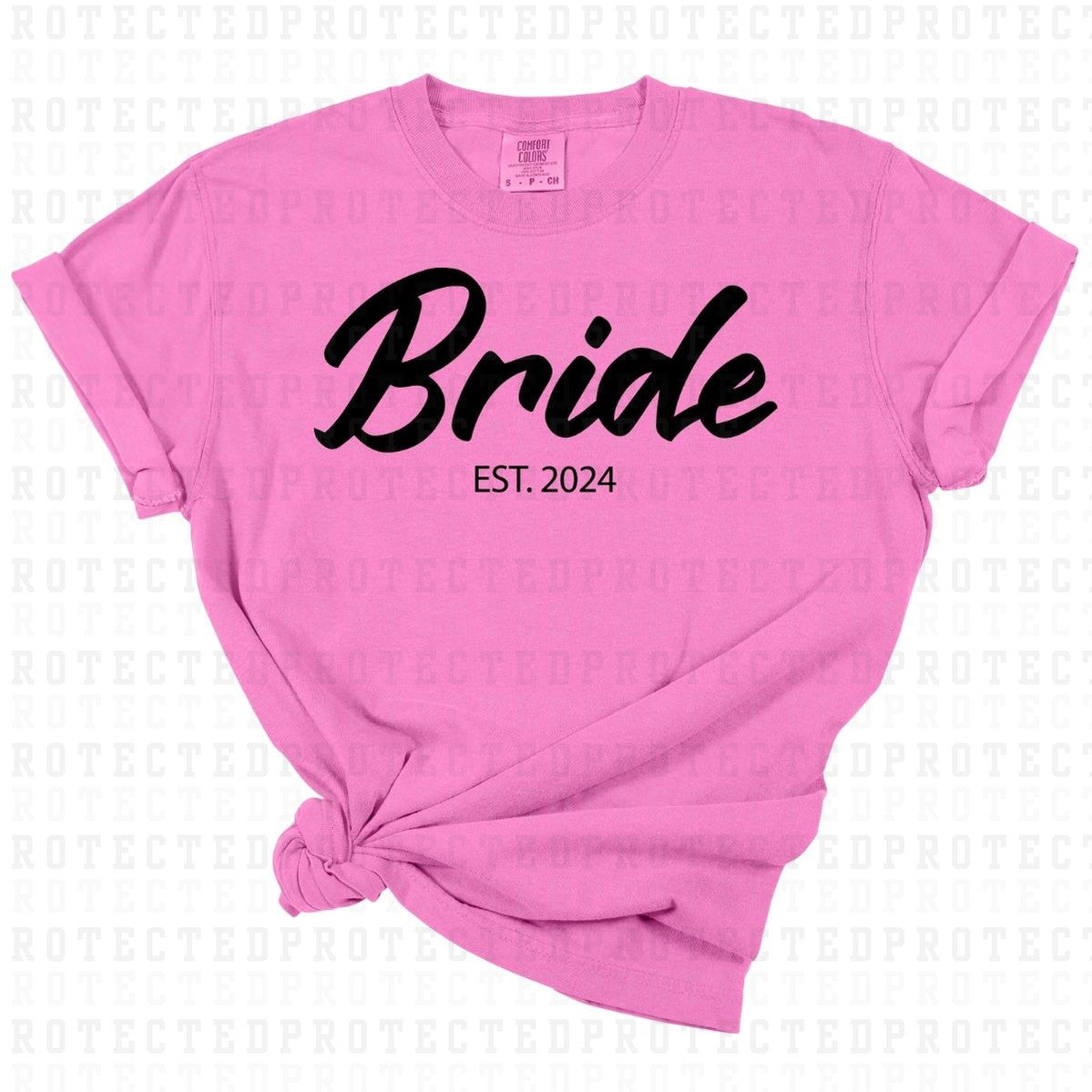 BRIDE EST 2024 *SINGLE COLOR* - DTF TRANSFER