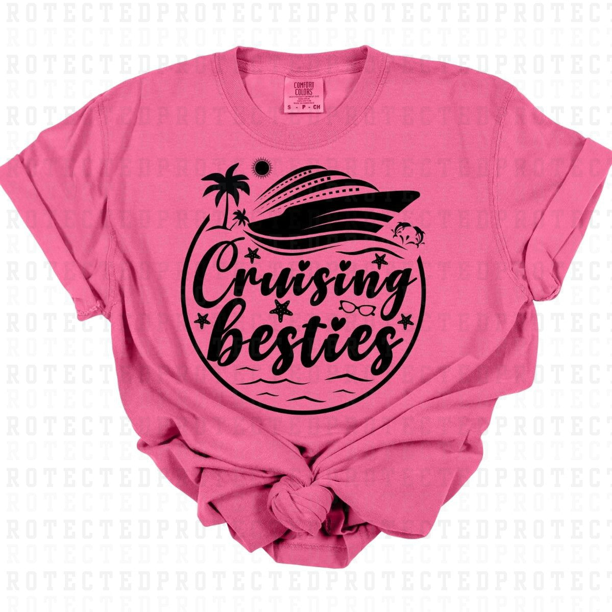 CRUISING BESTIES *SINGLE COLOR* - DTF TRANSFER