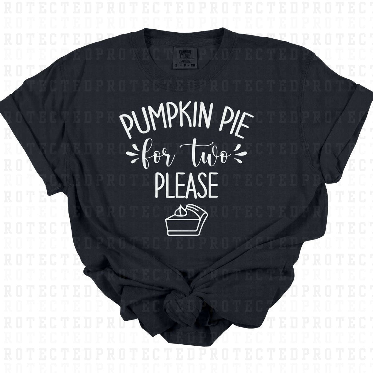 PUMPKIN PIE FOR TWO PLEASE *SINGLE COLOR* - DTF TRANSFER