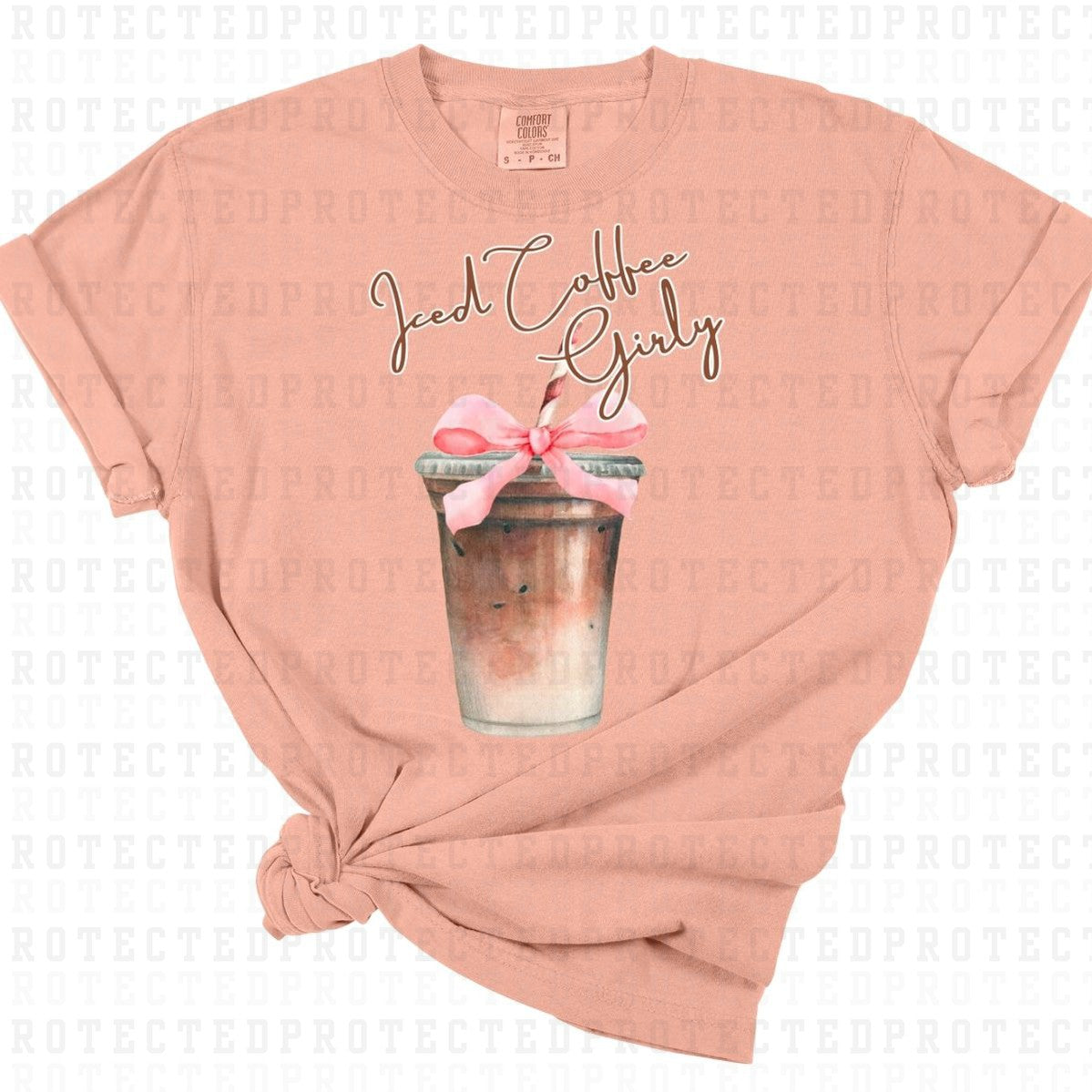 COQUETTE ICED COFFEE GIRLY - DTF TRANSFER