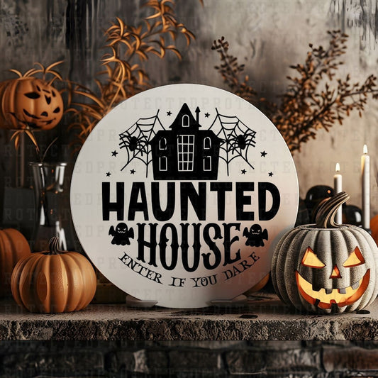 HAUNTED HOUSE *SINGLE COLOR* - DTF TRANSFER