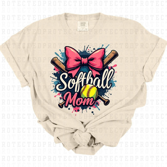 COQUETTE SOFTBALL MOM - DTF TRANSFER