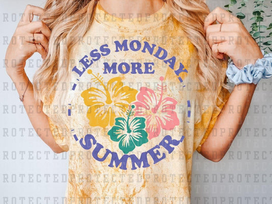 LESS MONDAY MORE SUMMER - DTF TRANSFERS