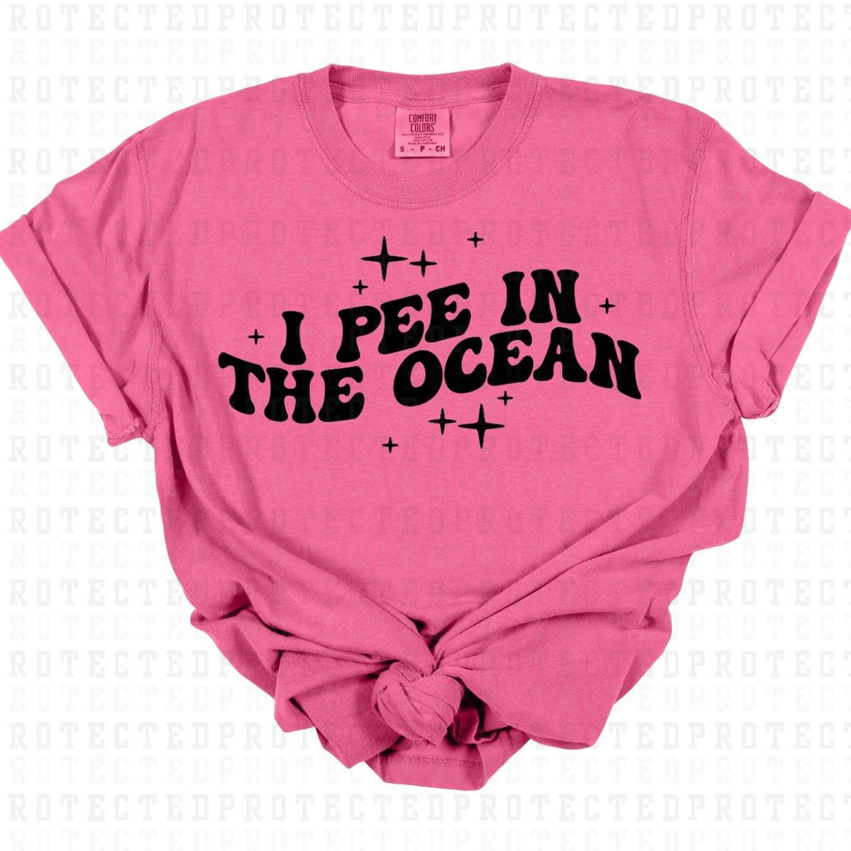 I PEE IN THE OCEAN *SINGLE COLOR* - DTF TRANSFER